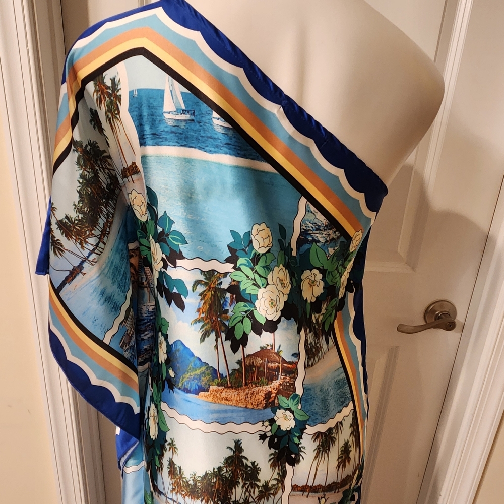 Beulah Style Scarf One Shouder Dress Small - Picture 6 of 9